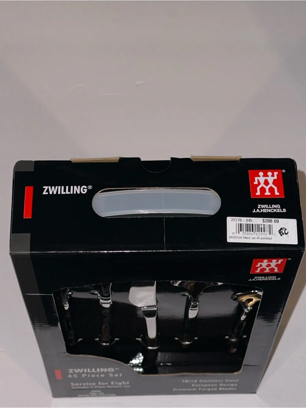 Zwilling J.A. Henckels Opus 45 Pc Flatware Set Service for 8 NEW IN BOX